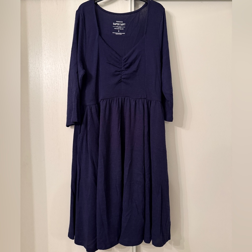 Torrid Super Soft Plush Dress in Blue